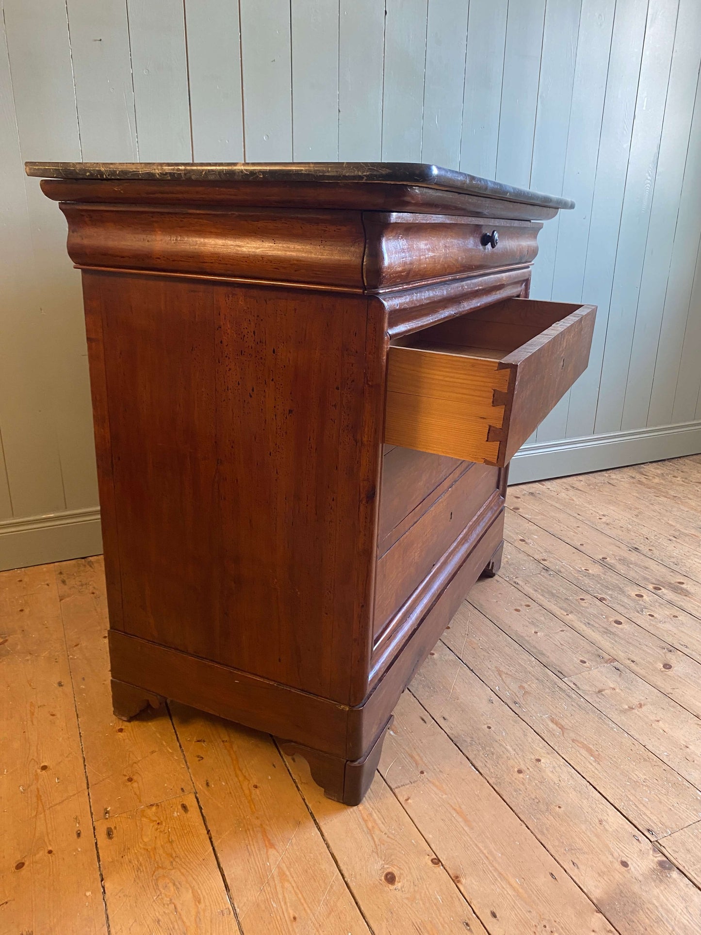 French Louis Philippe Marble Top Commode