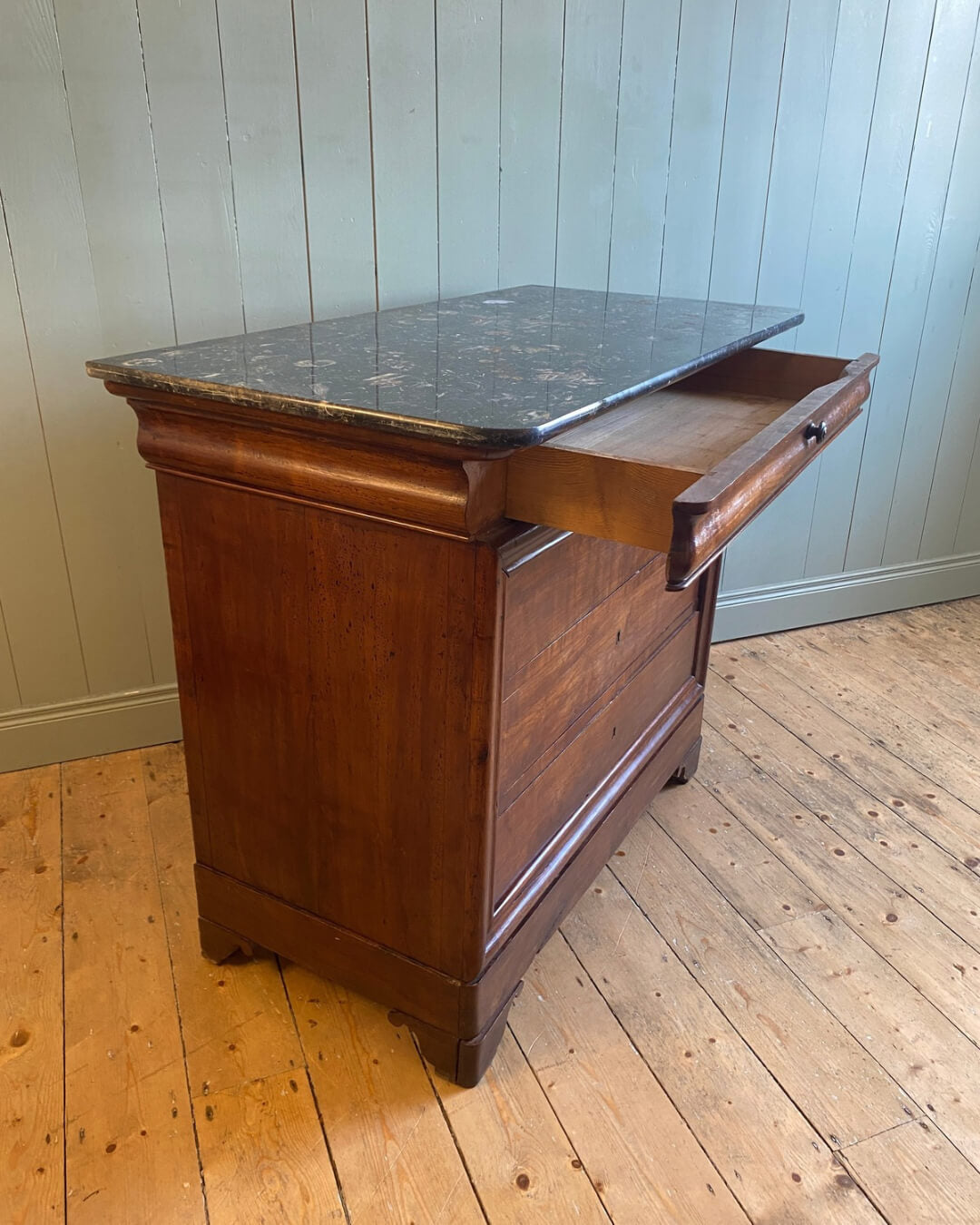 French Louis Philippe Marble Top Commode