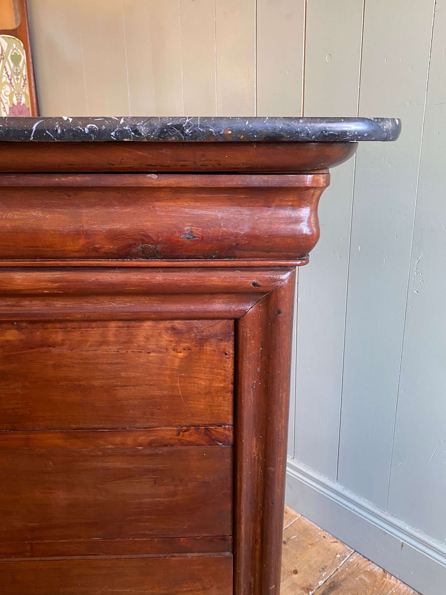 French Louis Philippe Marble Top Commode