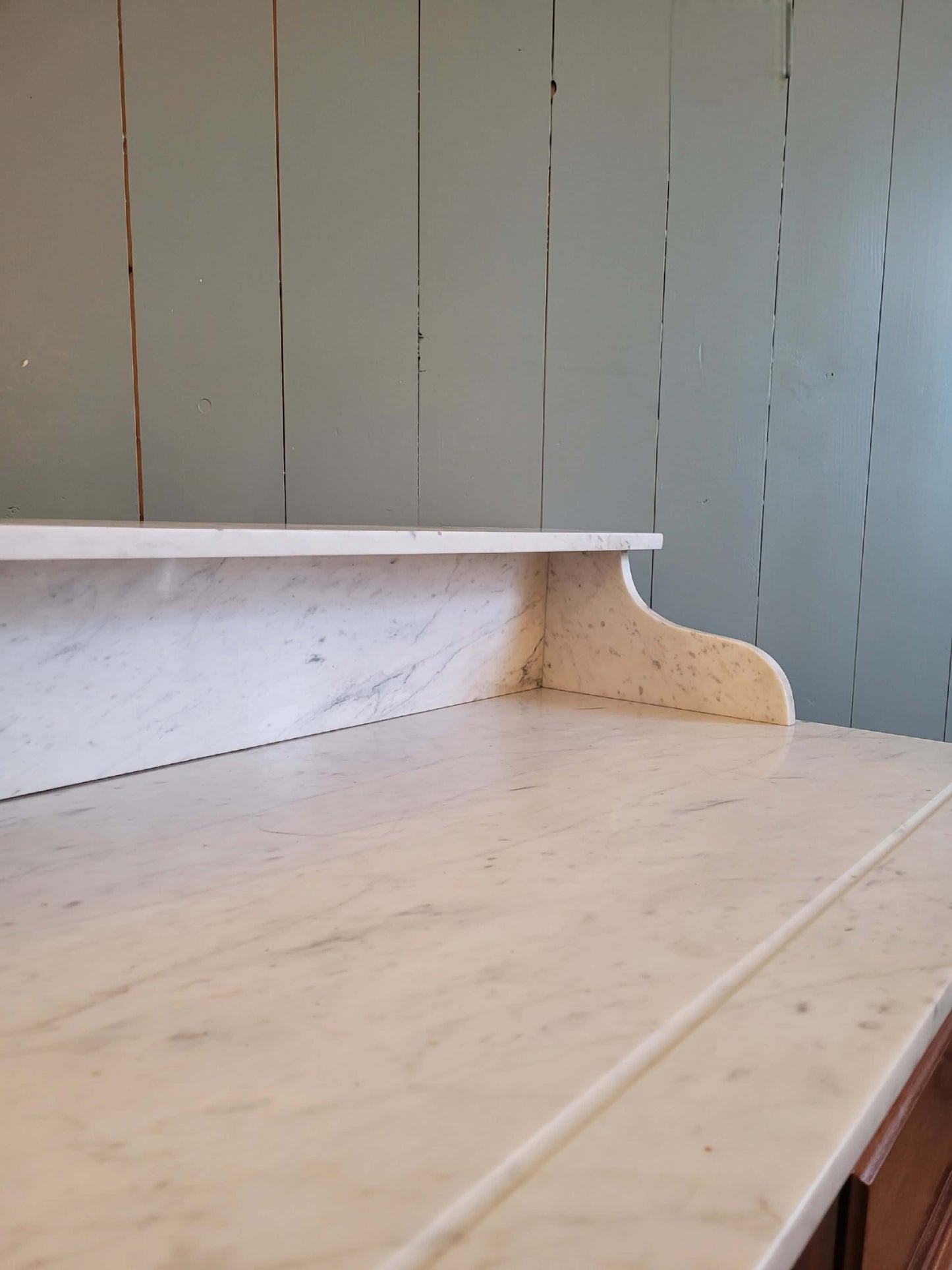 French Mahogany Marble Top Washstand