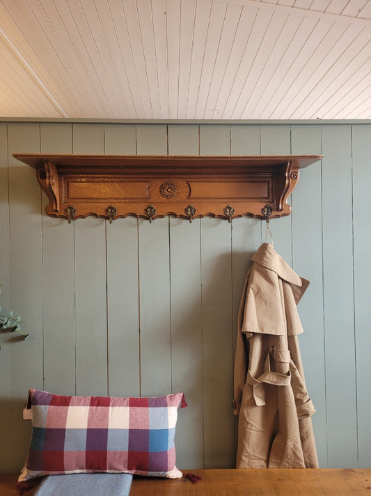 French Oak Coat Rack