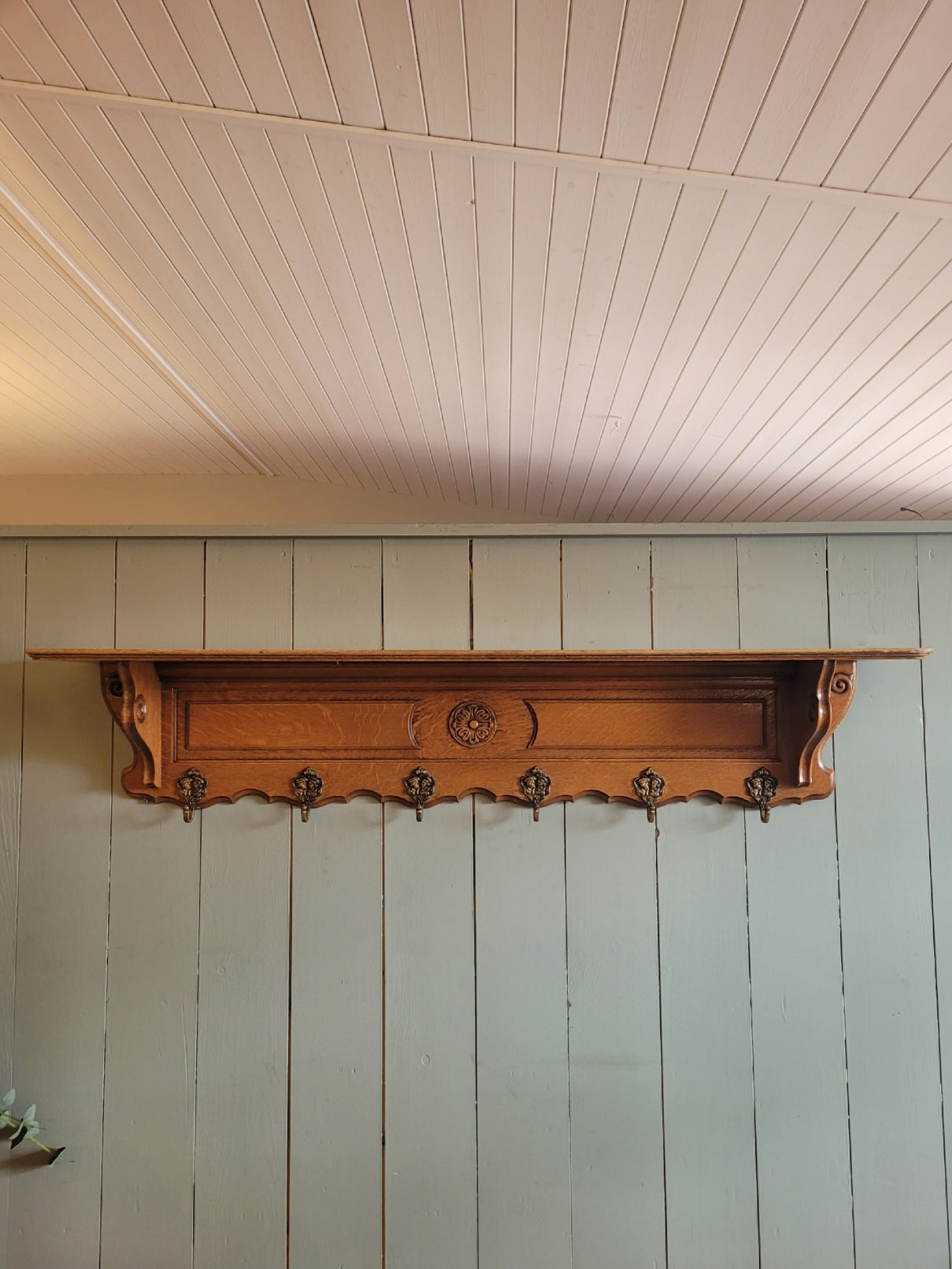 French Oak Coat Rack