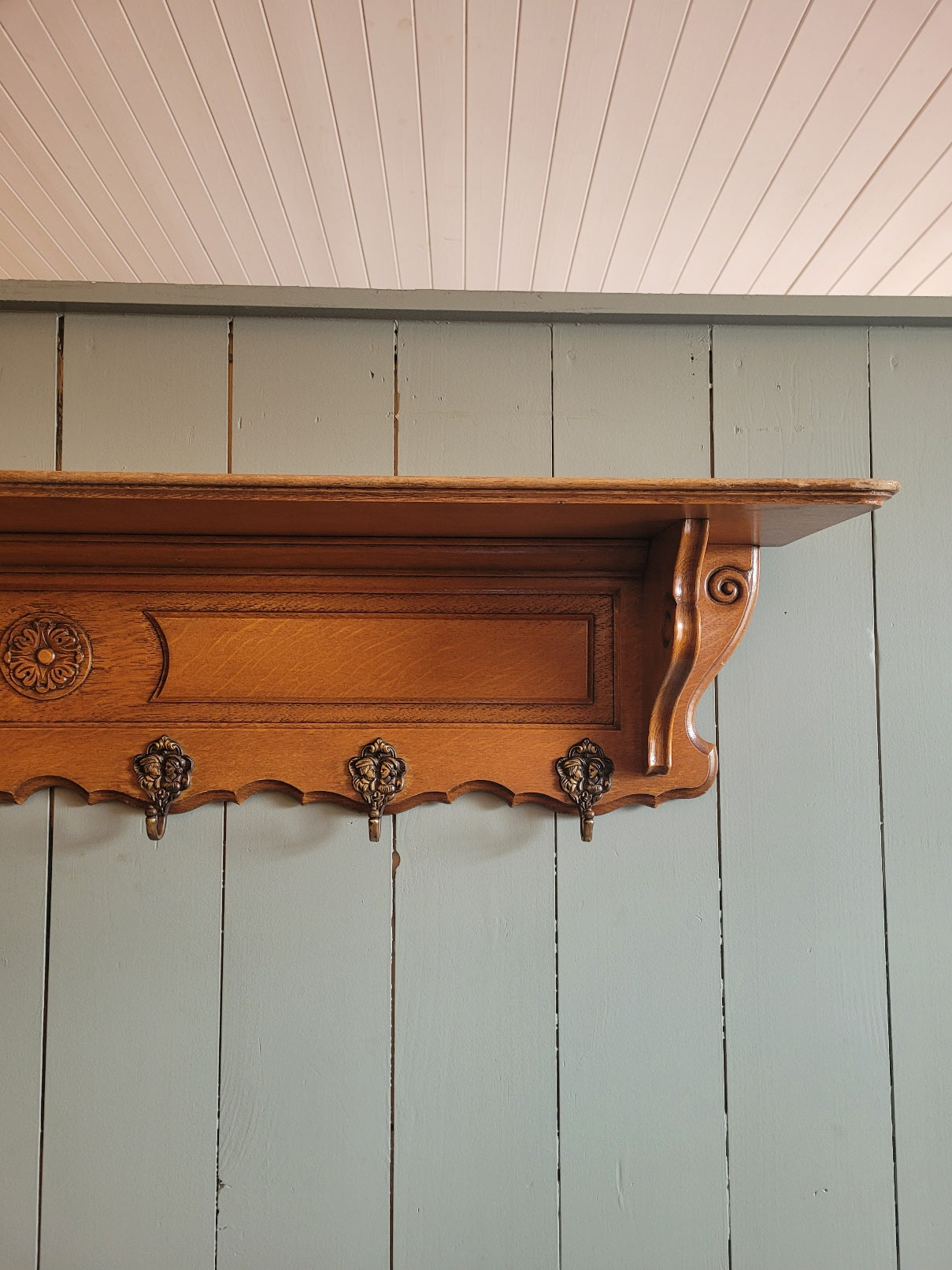 French Oak Coat Rack