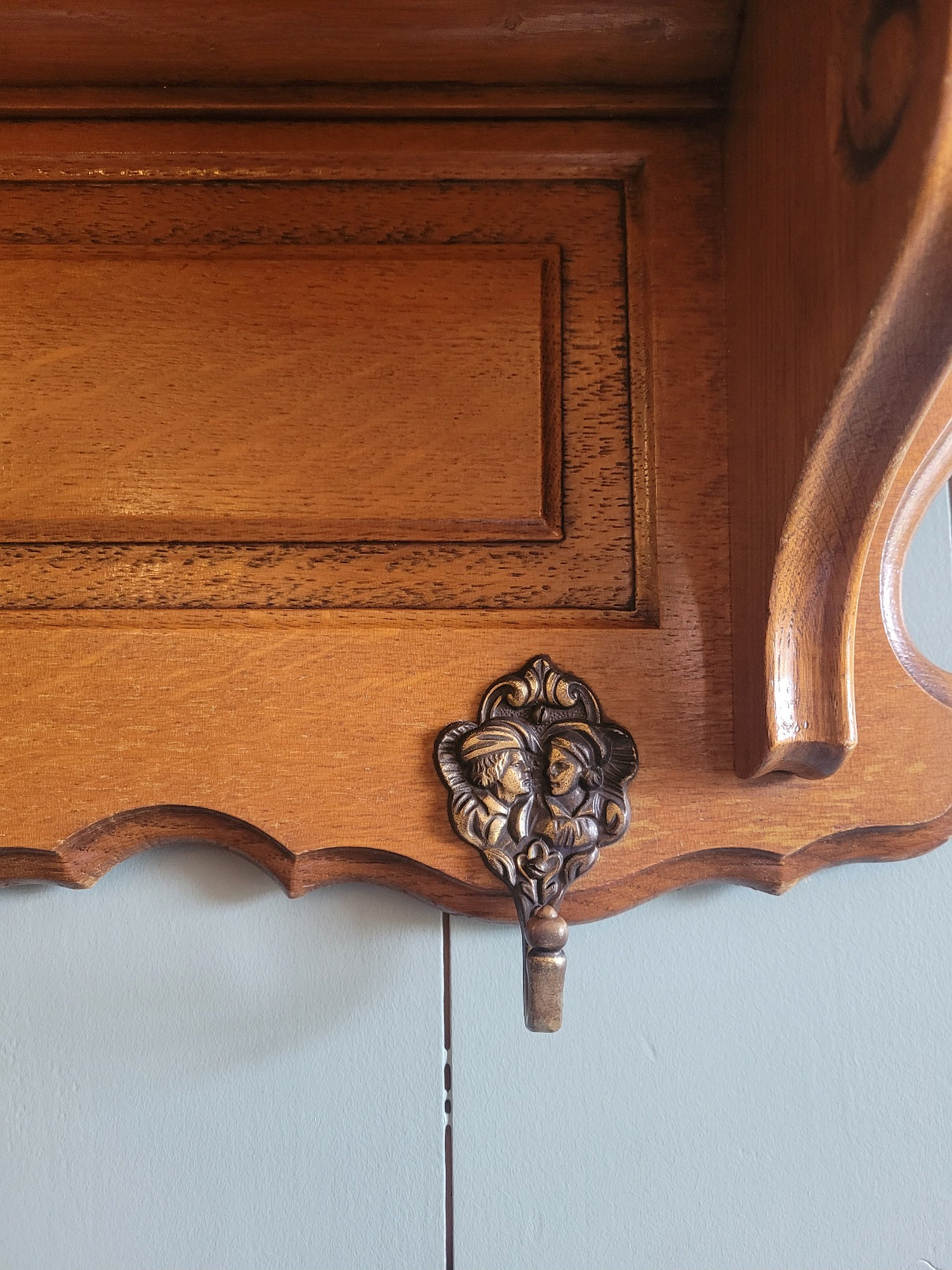 French Oak Coat Rack
