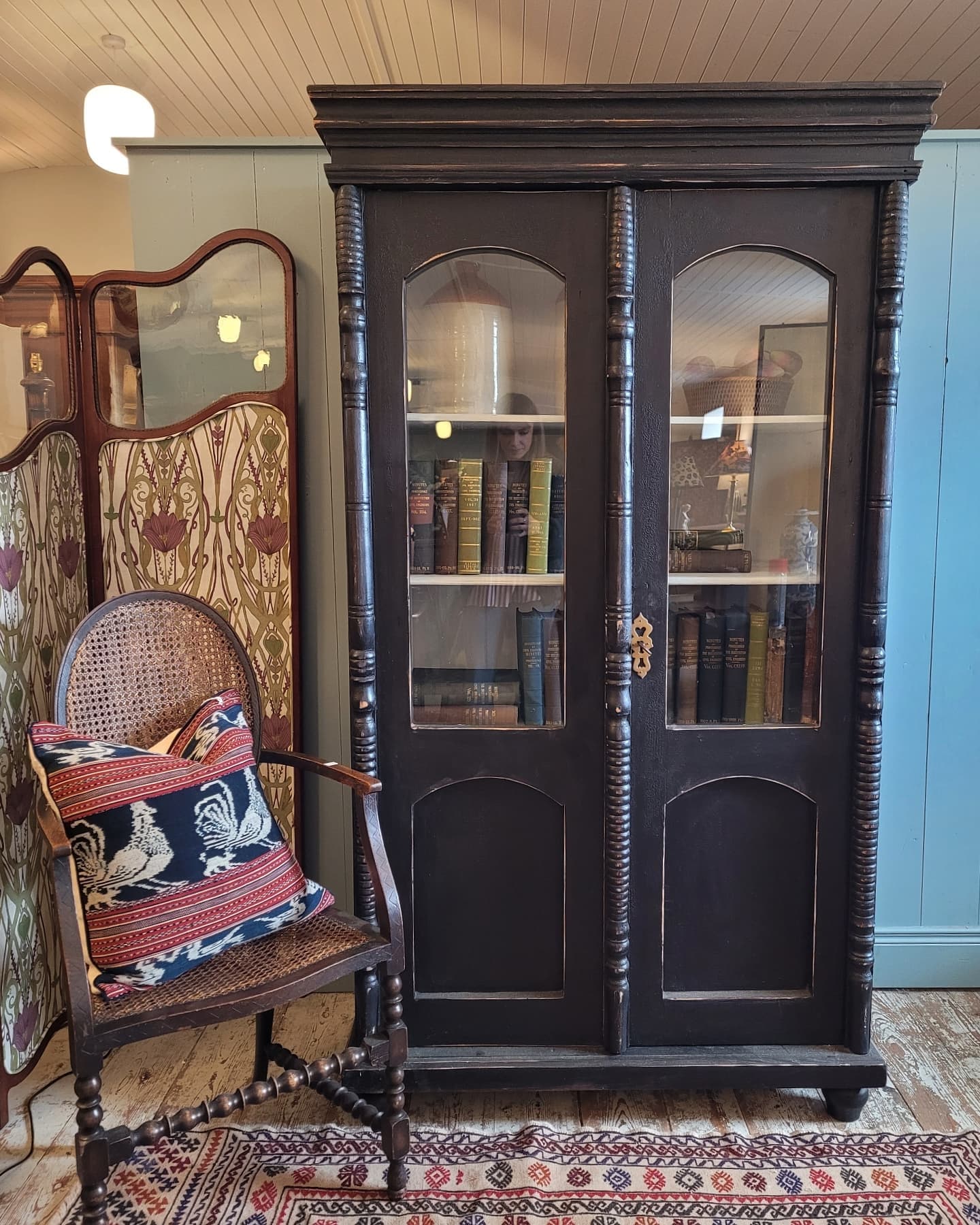 French Painted Two Door Cabinet