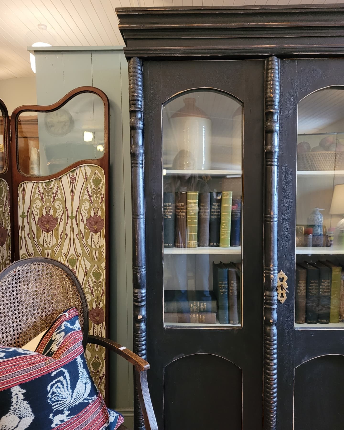 French Painted Two Door Cabinet