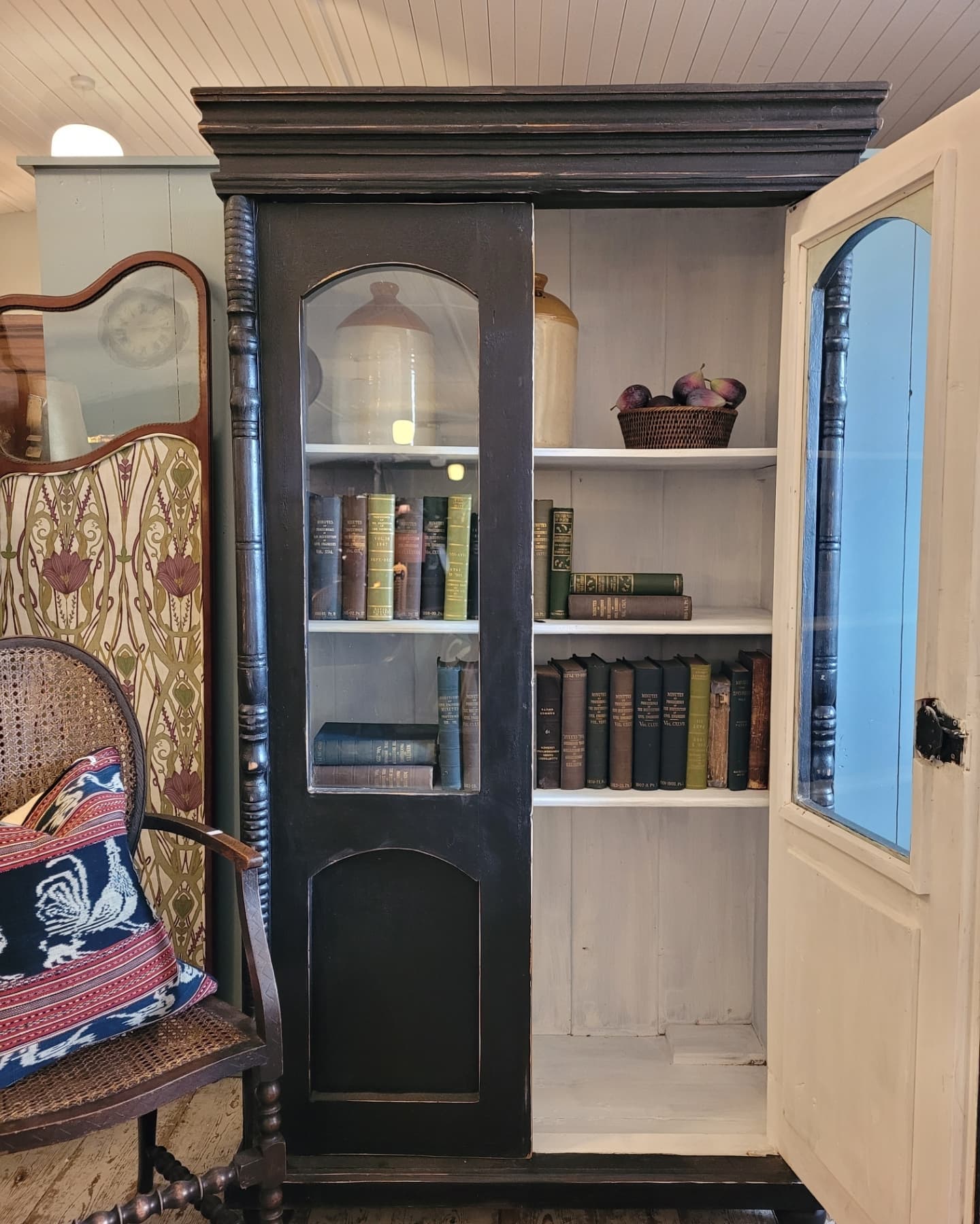 French Painted Two Door Cabinet
