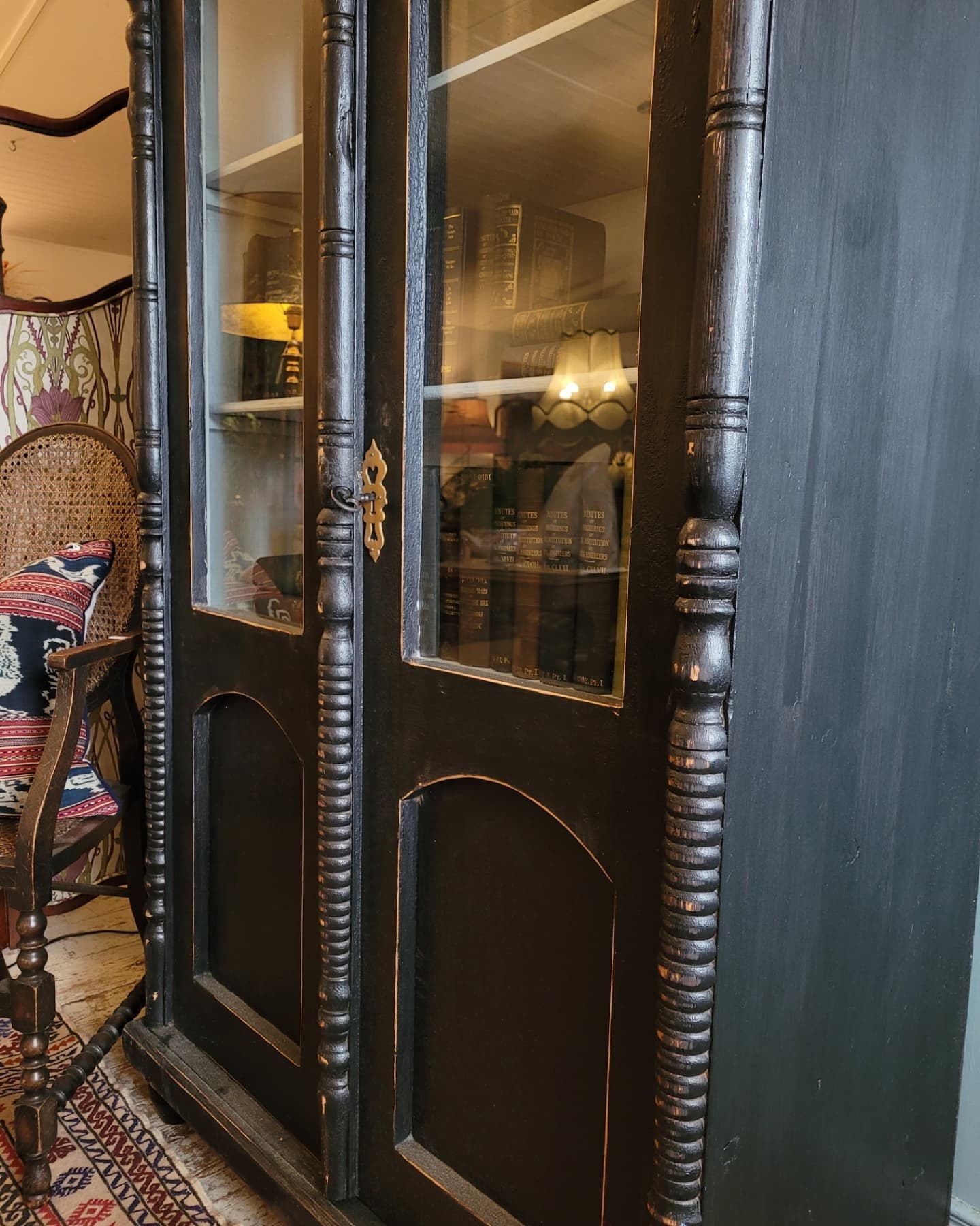 French Painted Two Door Cabinet