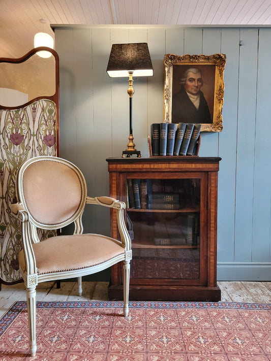 French Painted Upholstered Armchair