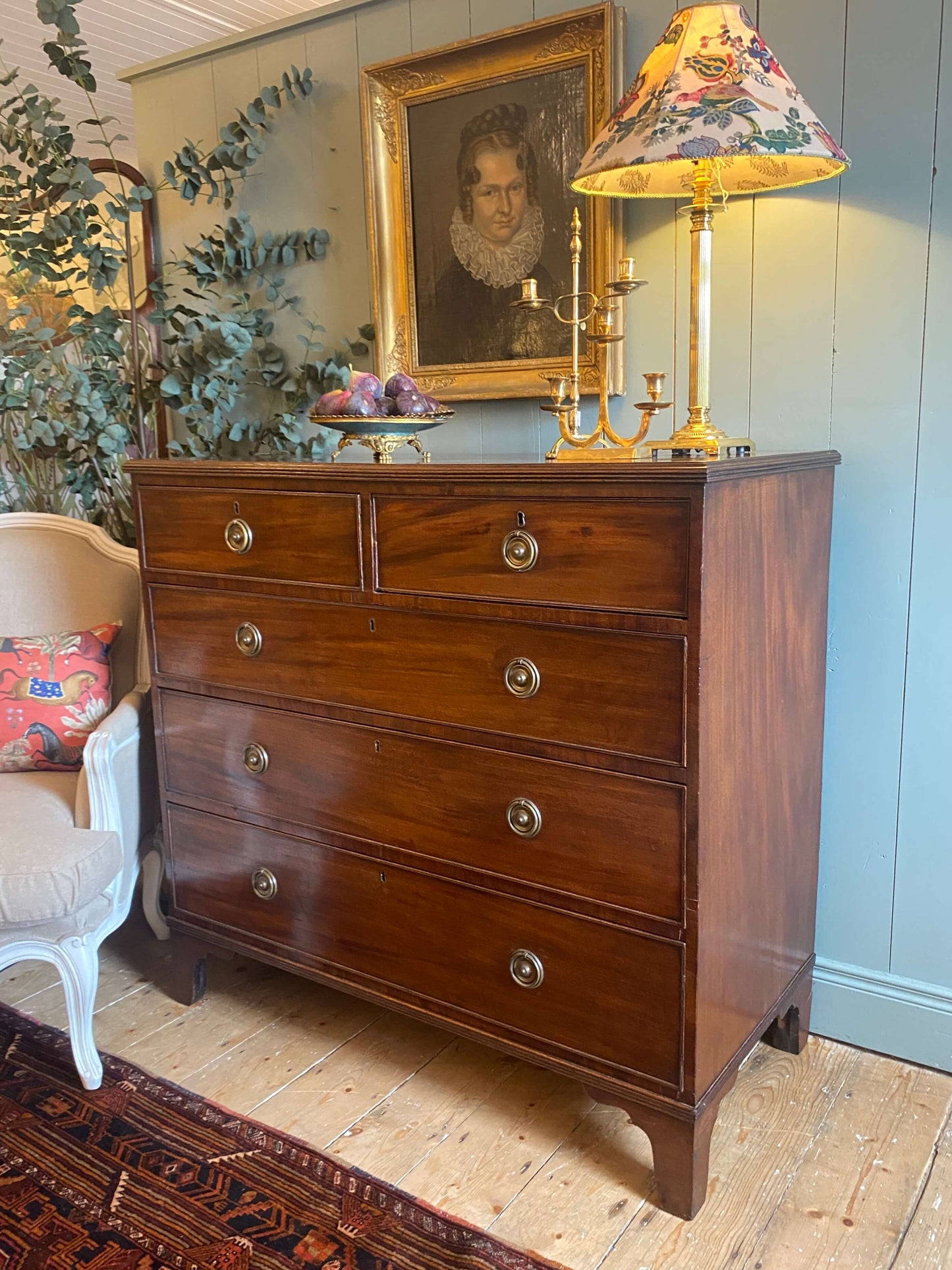 Georgian Mahogany Chest Of Drawers