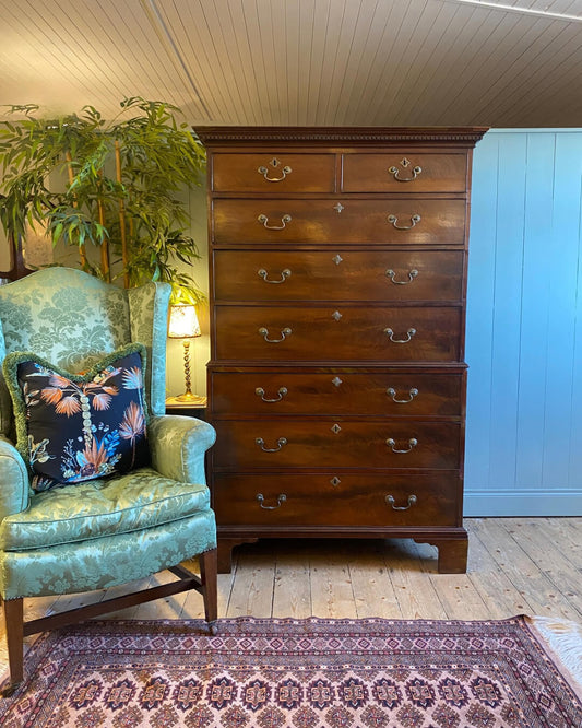 Georgian Mahogany Chest On Chest