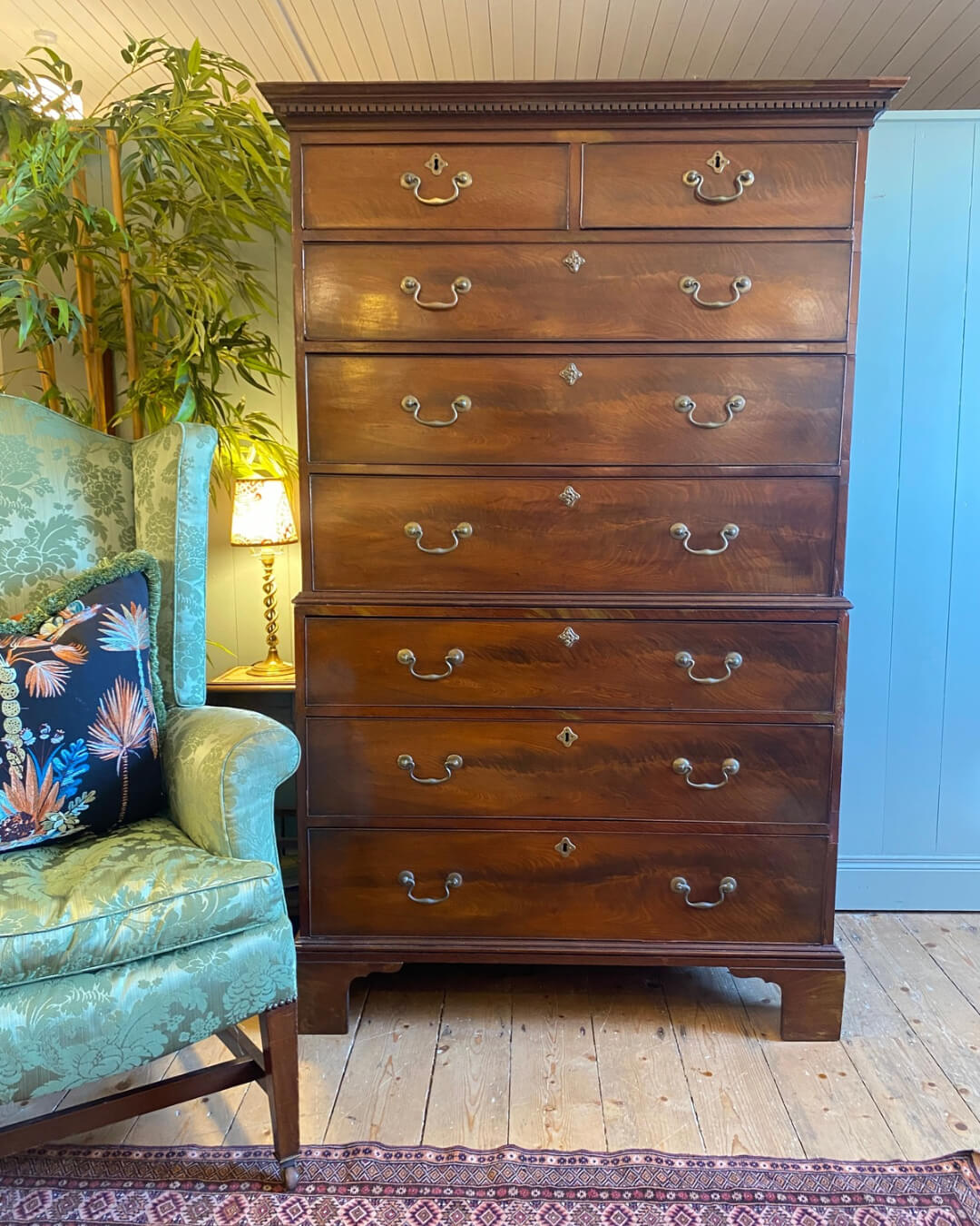 Georgian Mahogany Chest On Chest
