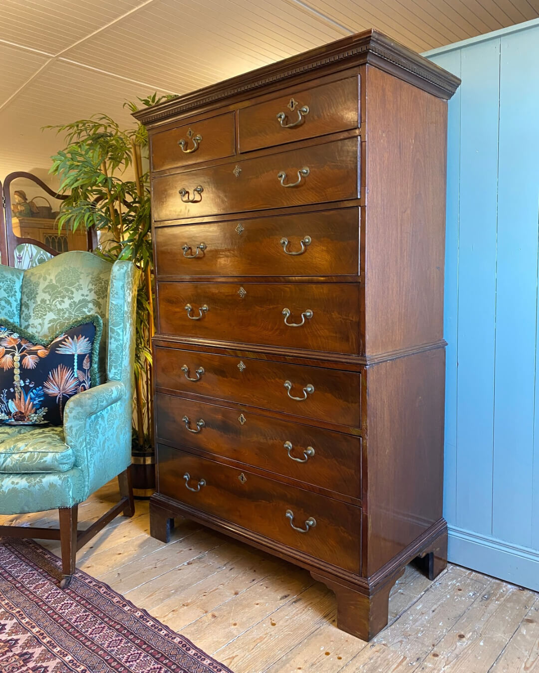 Georgian Mahogany Chest On Chest
