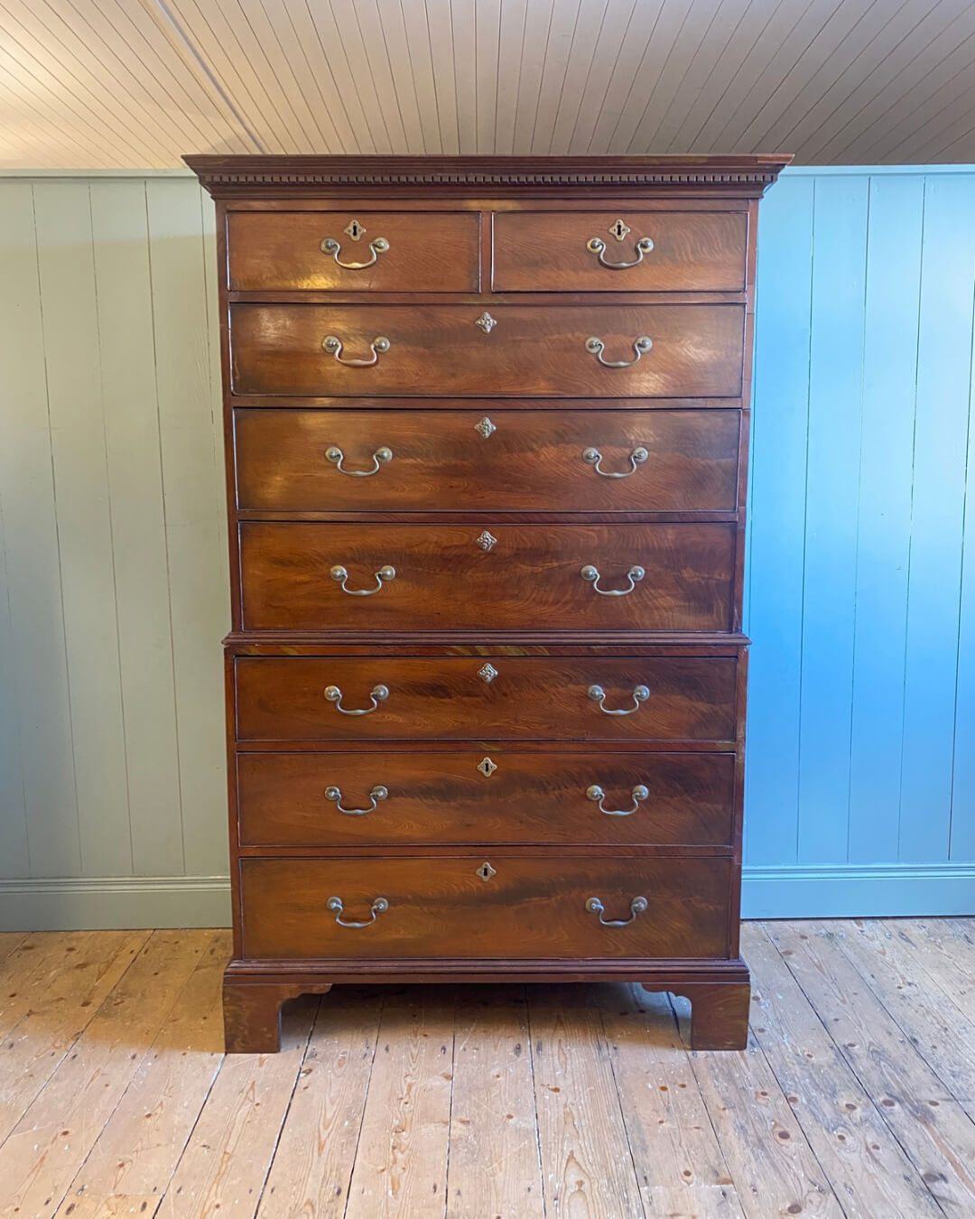 Georgian Mahogany Chest On Chest