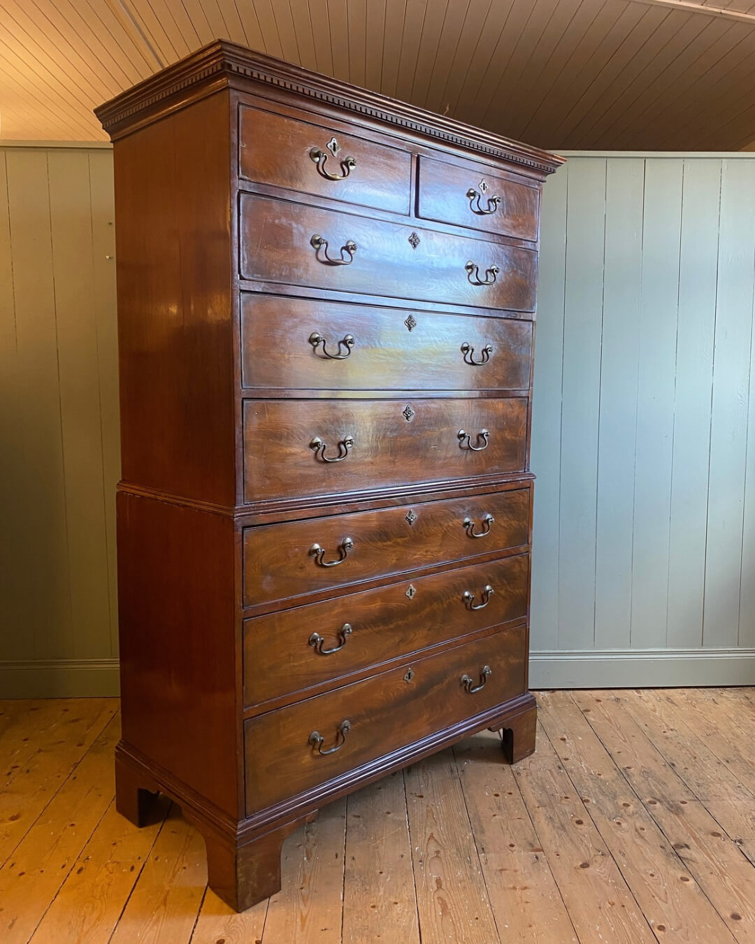 Georgian Mahogany Chest On Chest