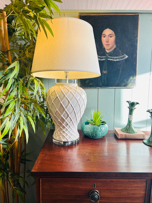 White Ceramic Table Lamp