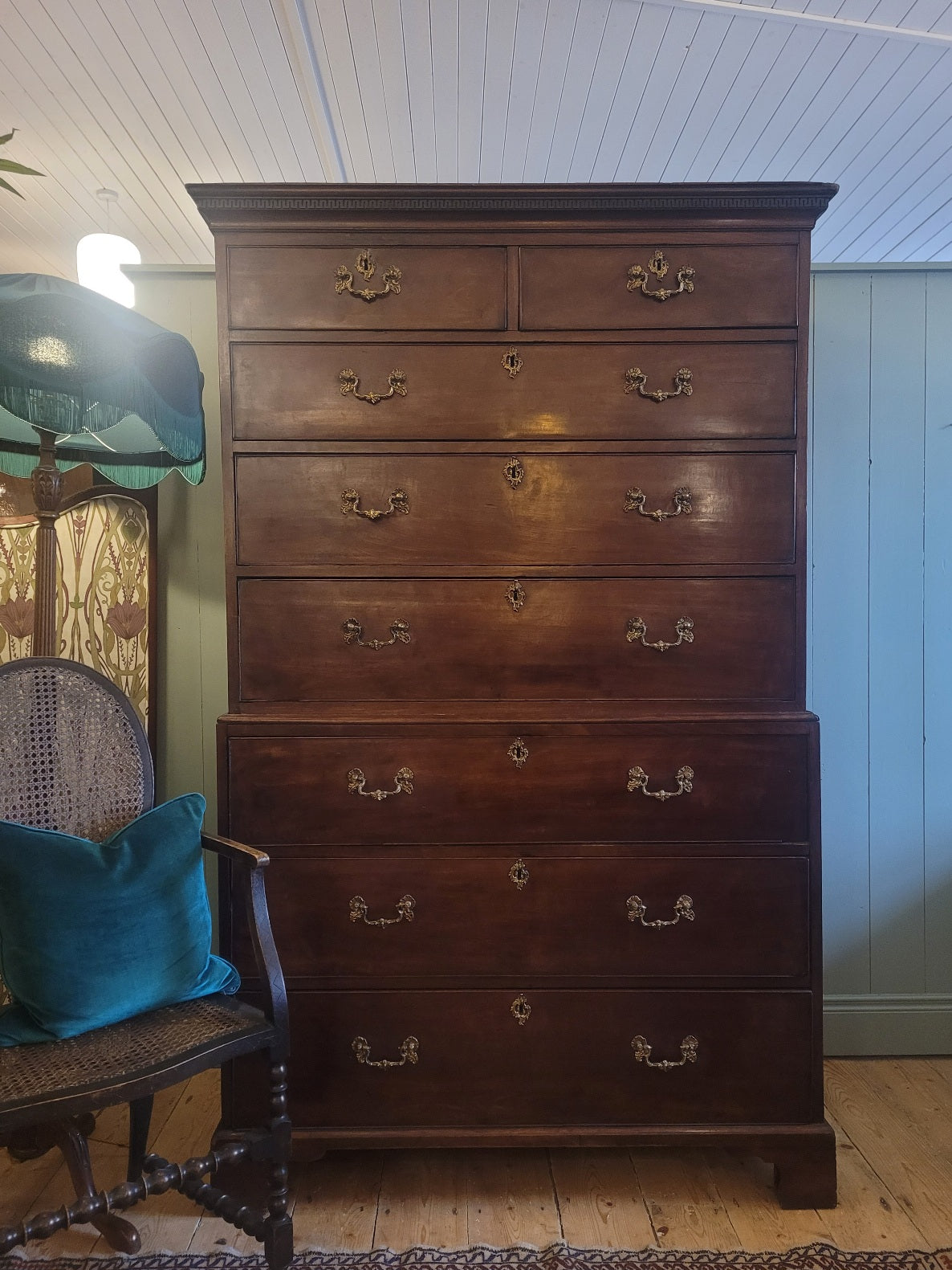 Georgian Mahogany Chest on Chest