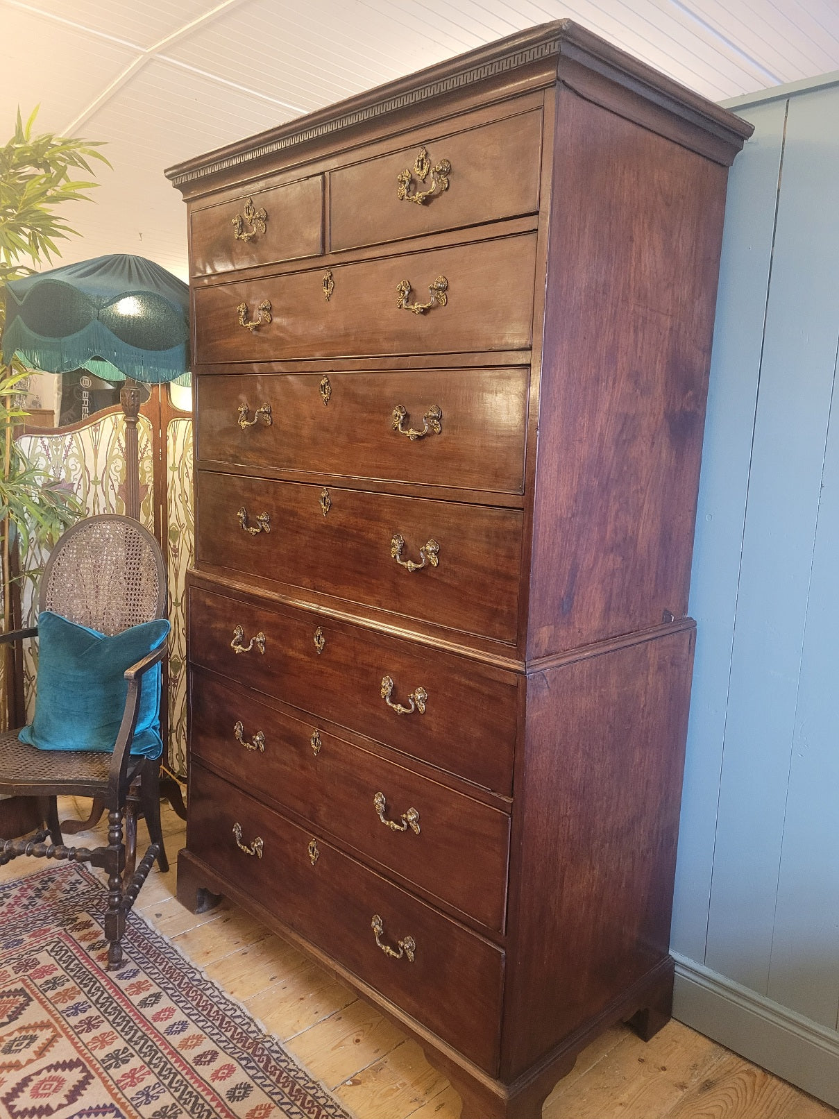 Georgian Mahogany Chest on Chest