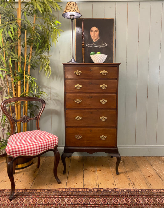 Georgian Mahogany Tallboy on Stand