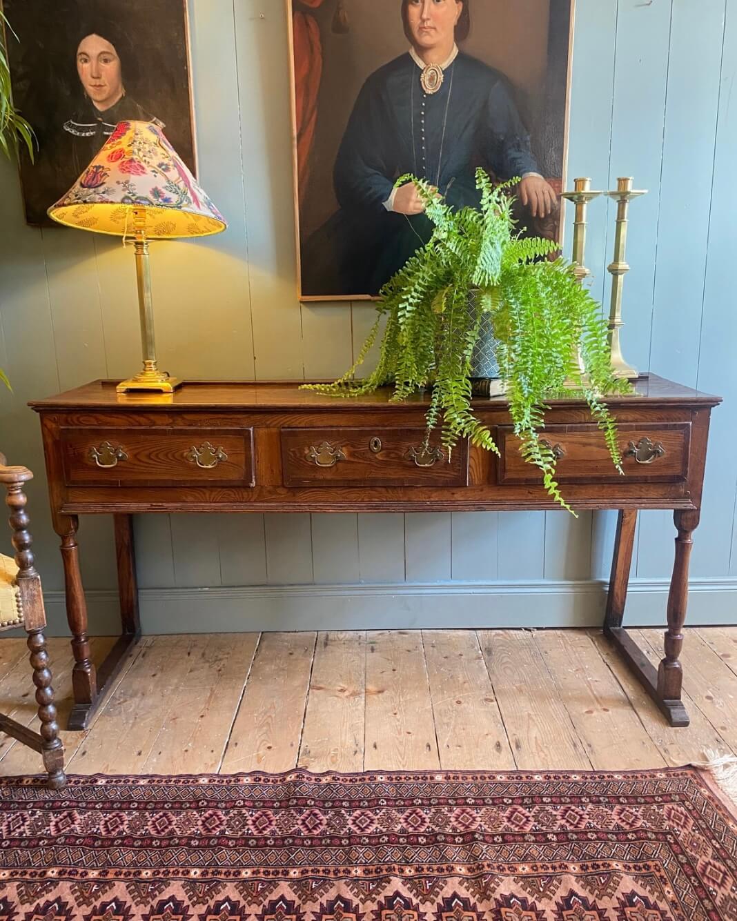Georgian Oak Dresser Base