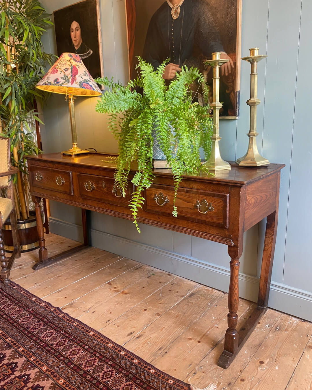 Georgian Oak Dresser Base