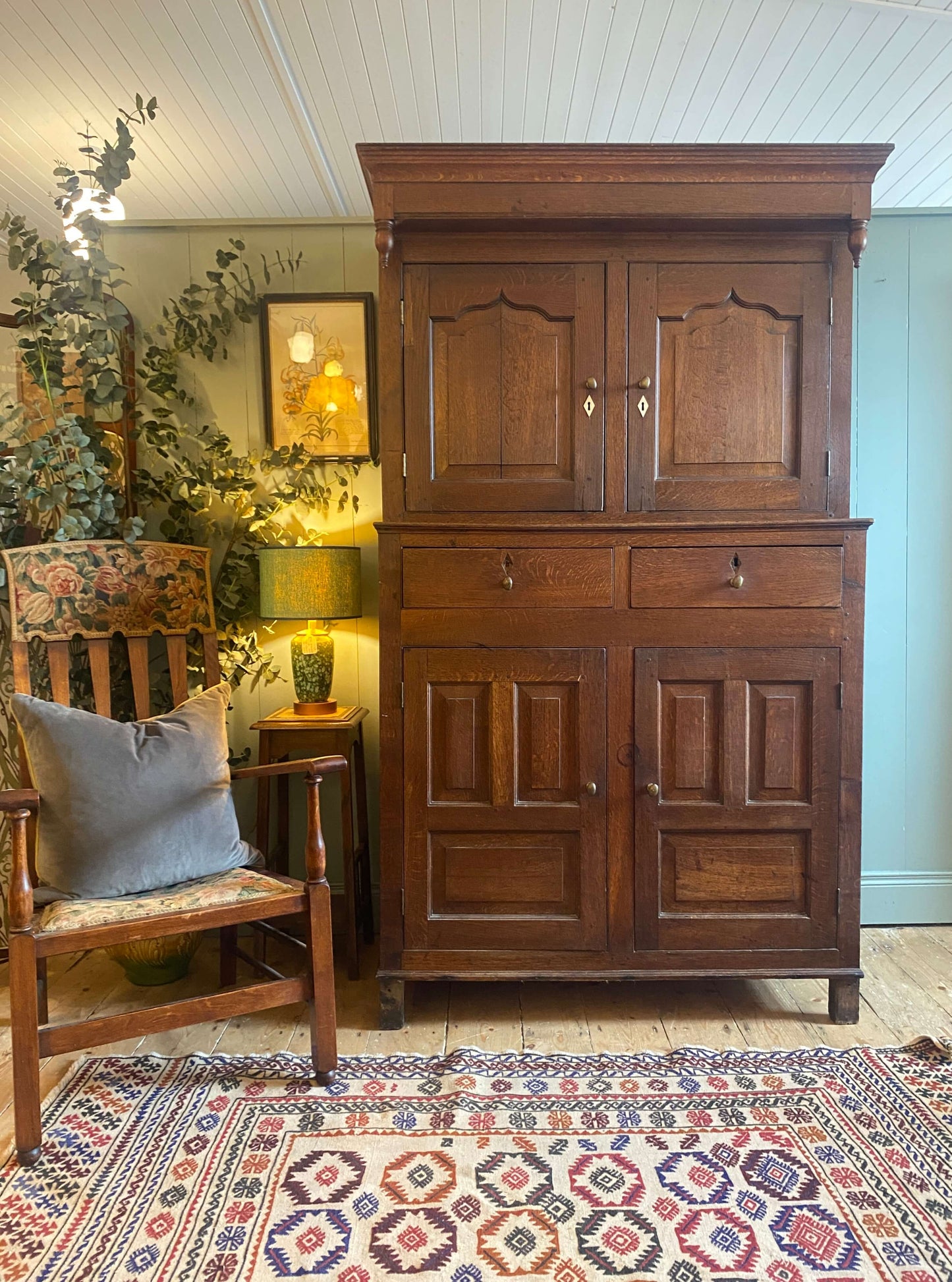 Georgian Oak Housekeeper's Cupboard