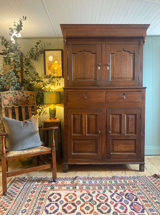 Georgian Oak Housekeeper's Cupboard