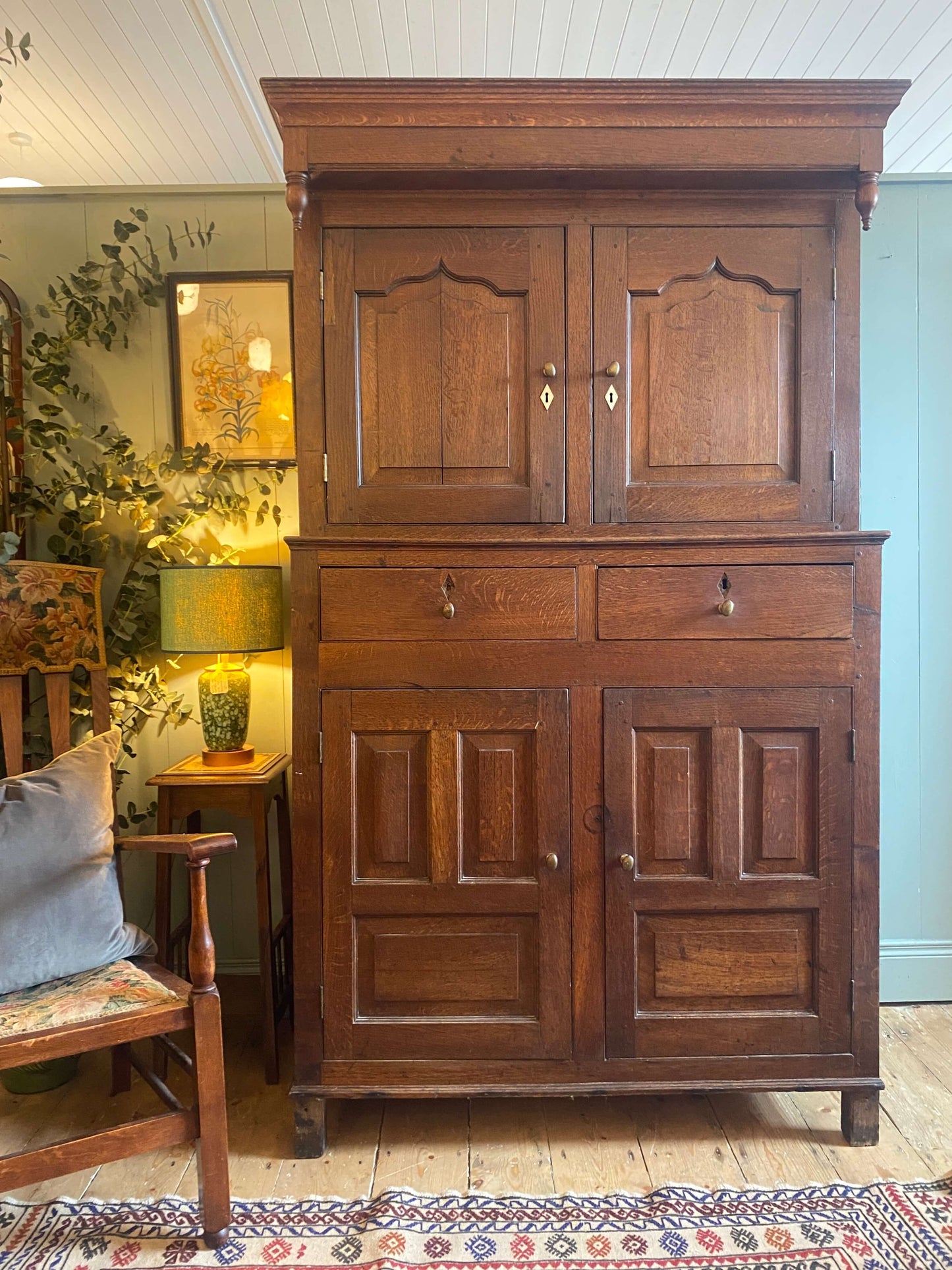 Georgian Oak Housekeeper's Cupboard