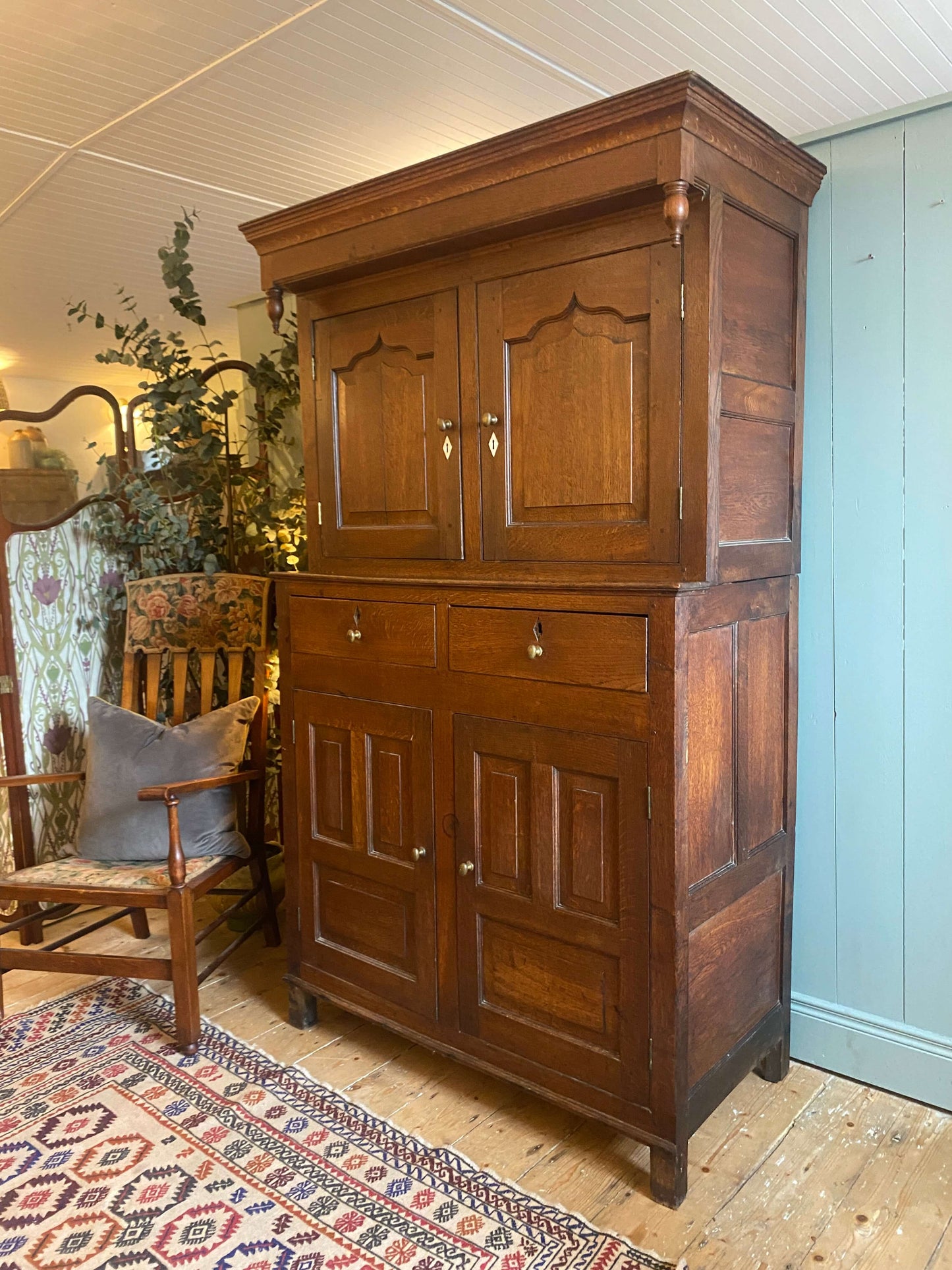 Georgian Oak Housekeeper's Cupboard