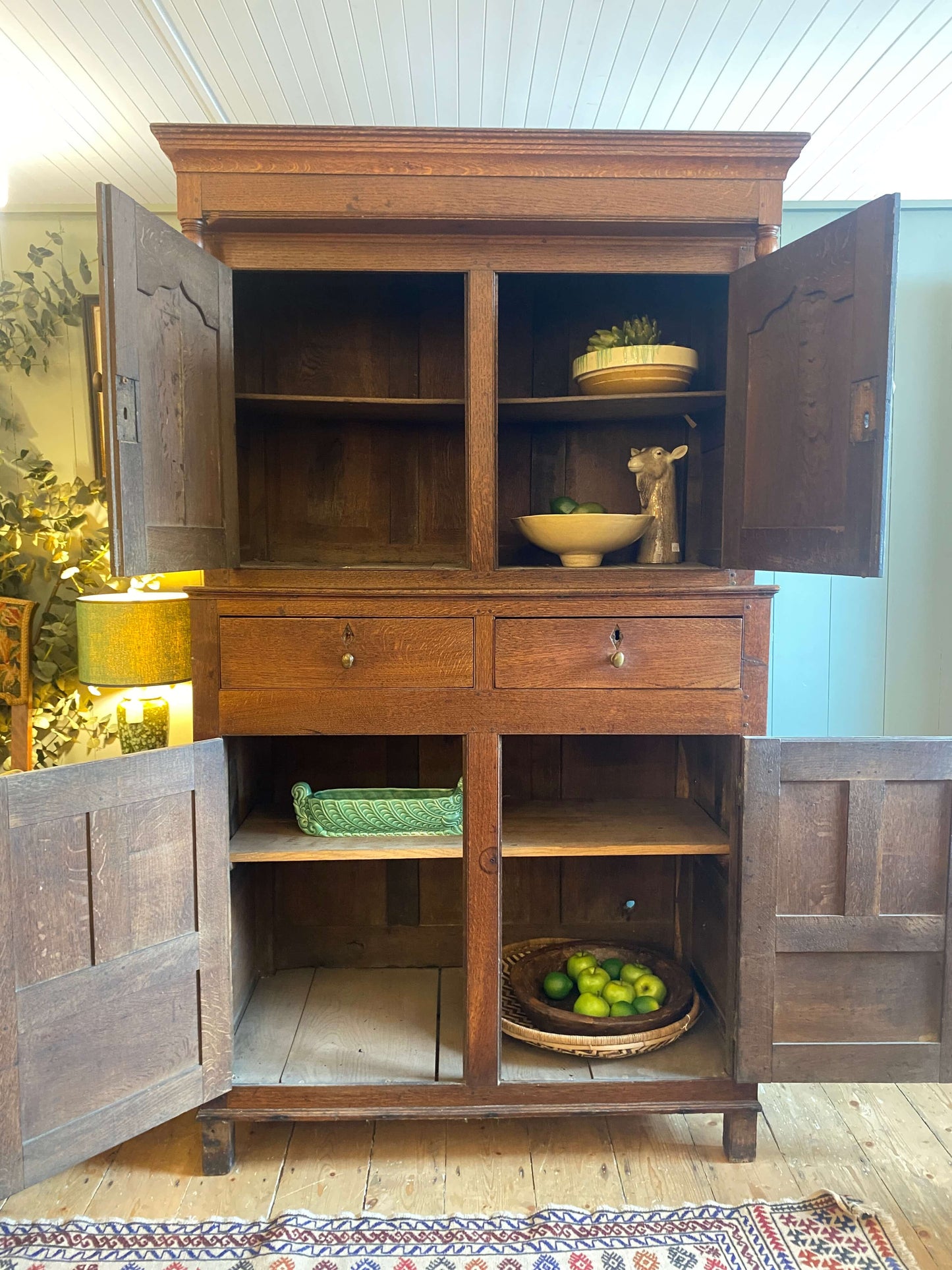 Georgian Oak Housekeeper's Cupboard