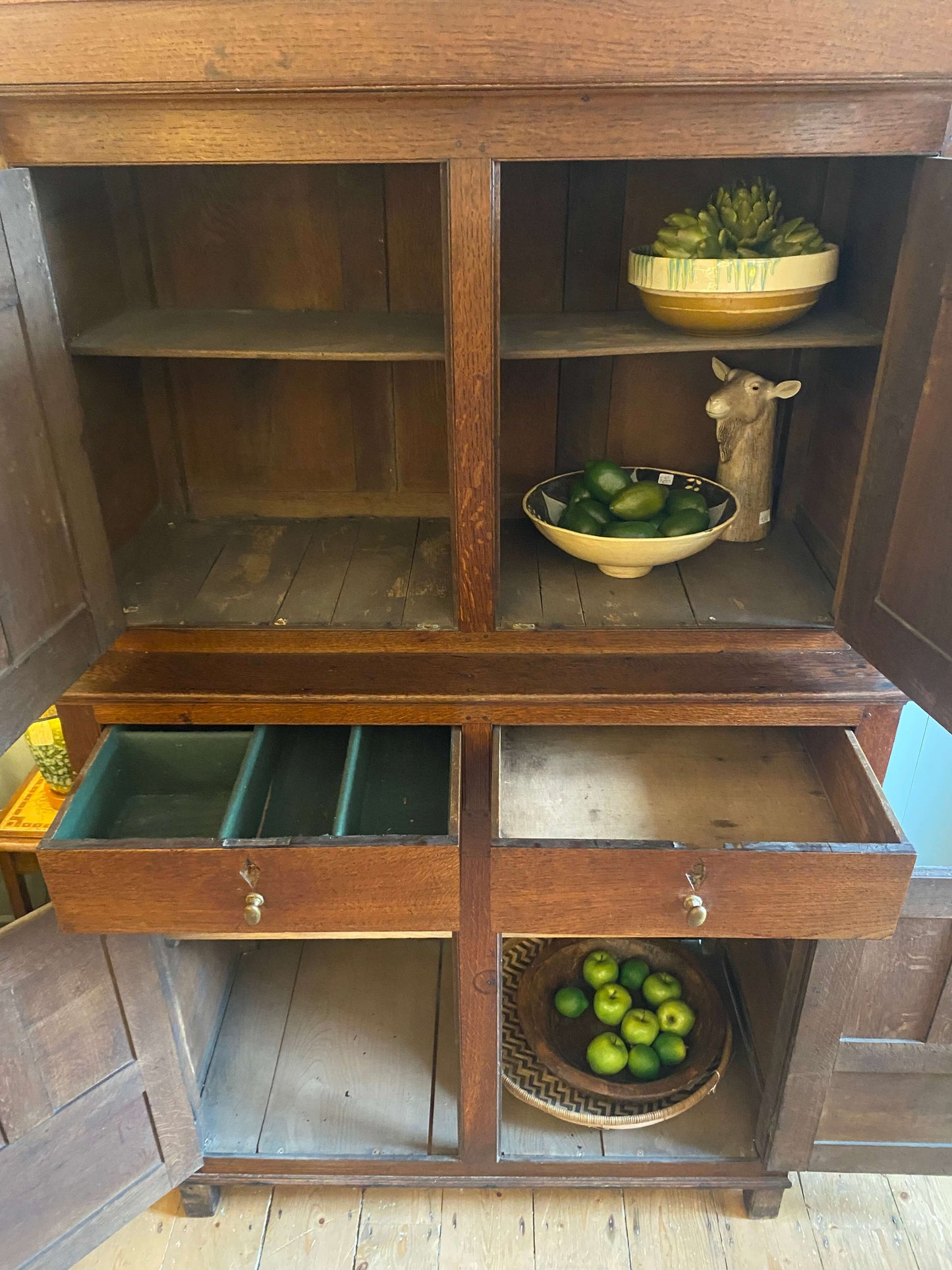 Georgian Oak Housekeeper's Cupboard