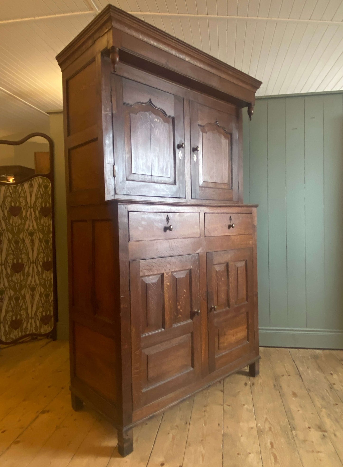 Georgian Oak Housekeeper's Cupboard