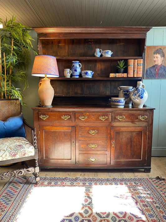 Georgian Oak Kitchen Dresser