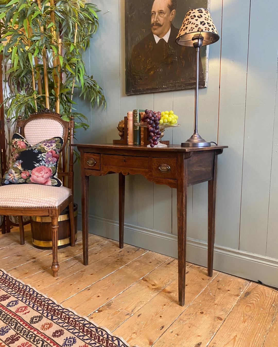 Georgian Oak Lowboy