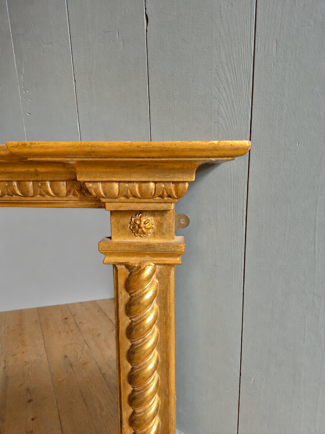 Gilt Over Mantle Mirror