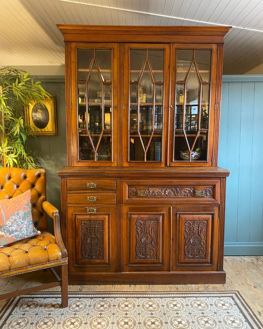 Mahogany Secretaire Bookcase