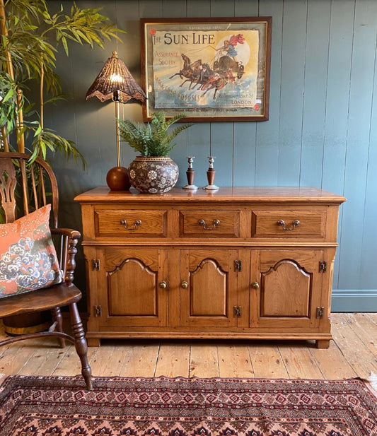 Golden Oak Dresser Circa 1920's