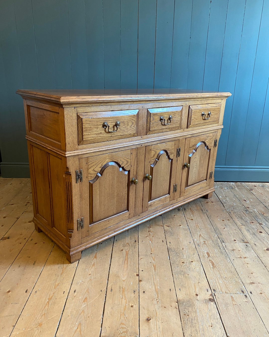 Golden Oak Dresser Circa 1920's
