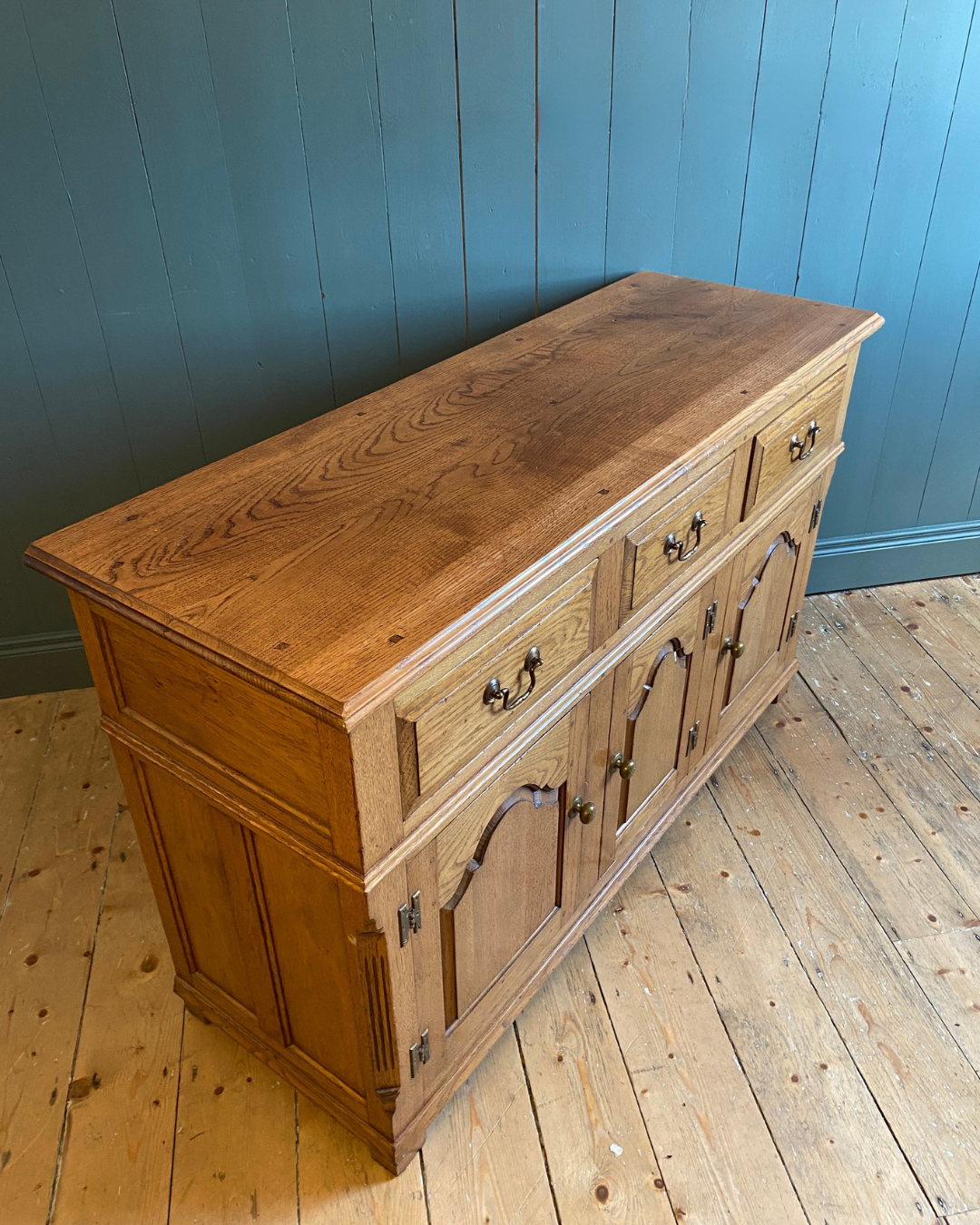 Golden Oak Dresser Circa 1920's