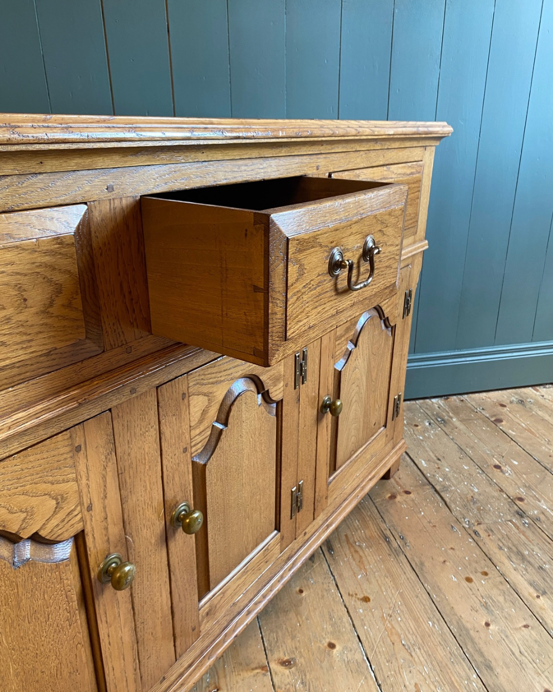 Golden Oak Dresser Circa 1920's