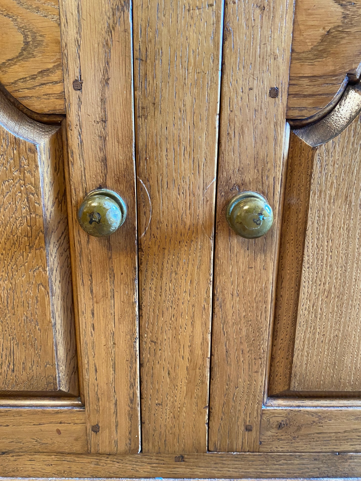 Golden Oak Dresser Circa 1920's