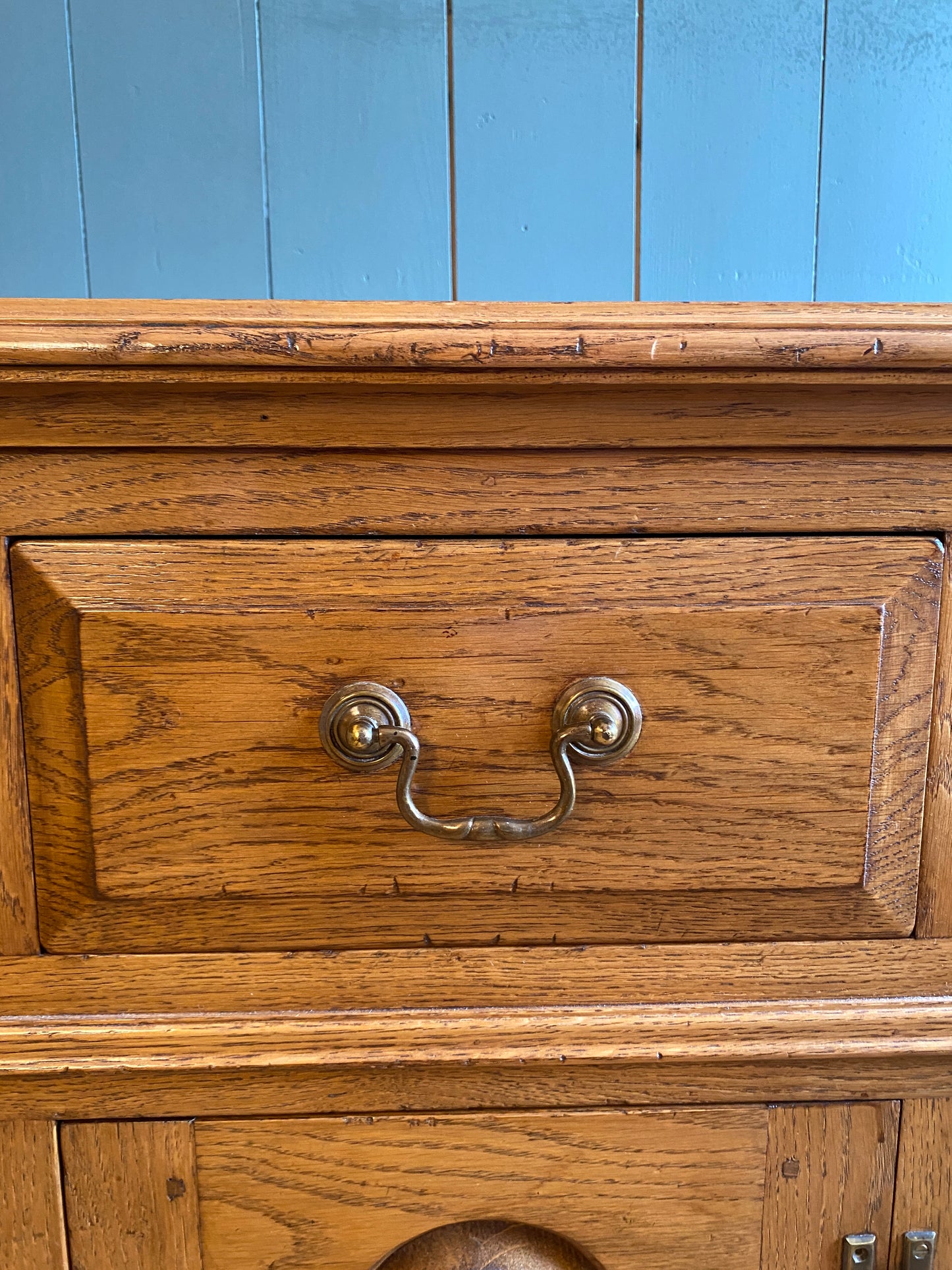 Golden Oak Dresser Circa 1920's