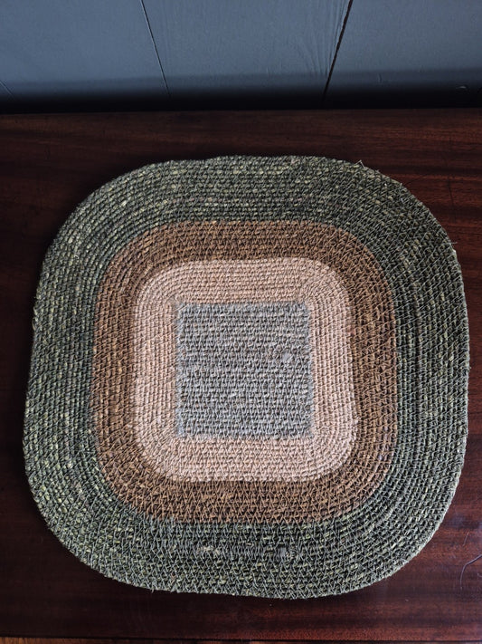 Green Square Seagrass Placemat