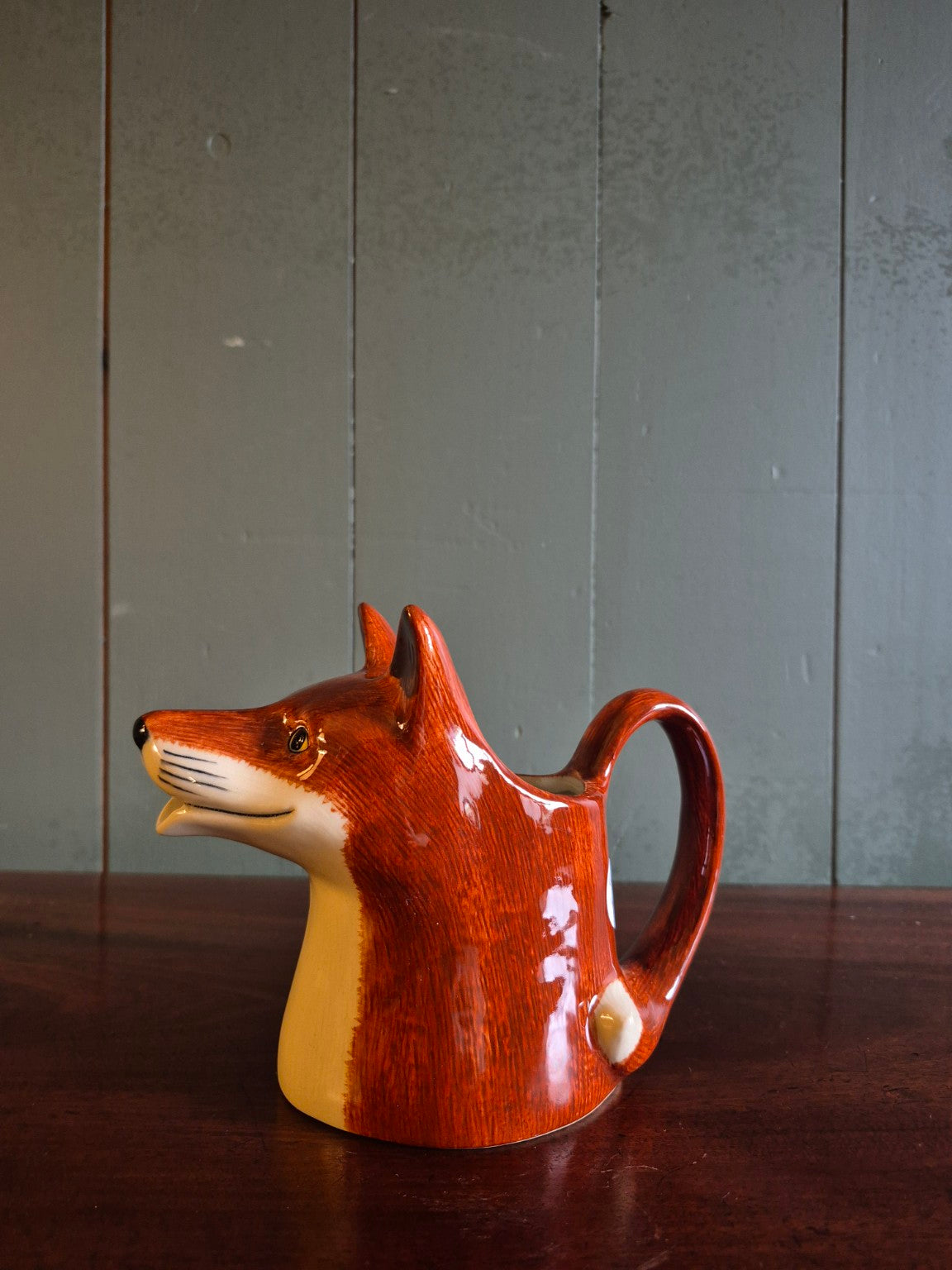 Hand Painted Fox Jug Large