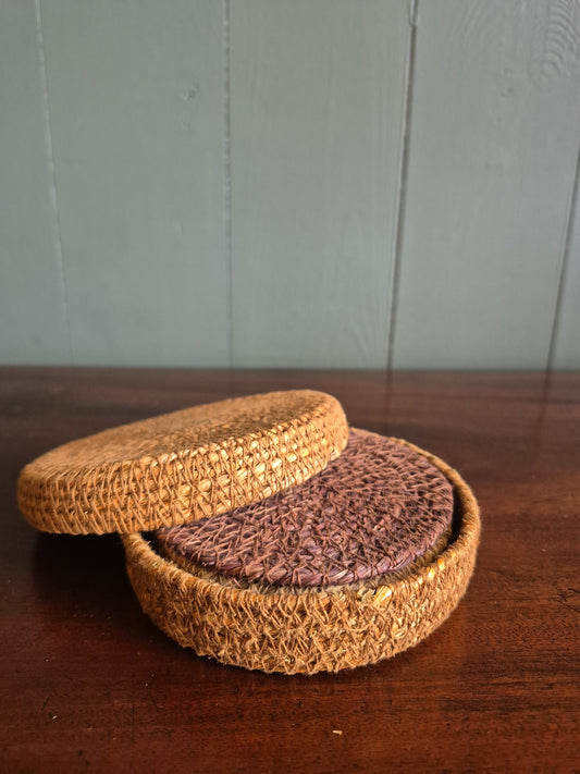 Handwoven Seagrass Coasters