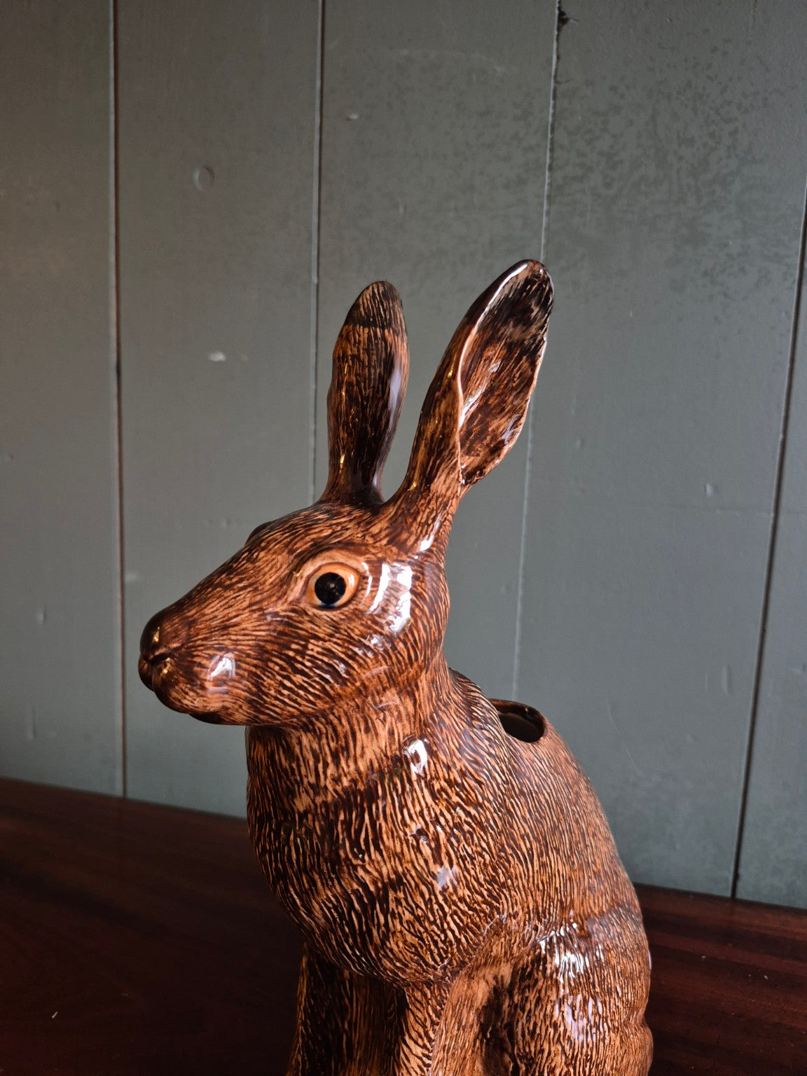 Hand Painted Hare Flower Vase
