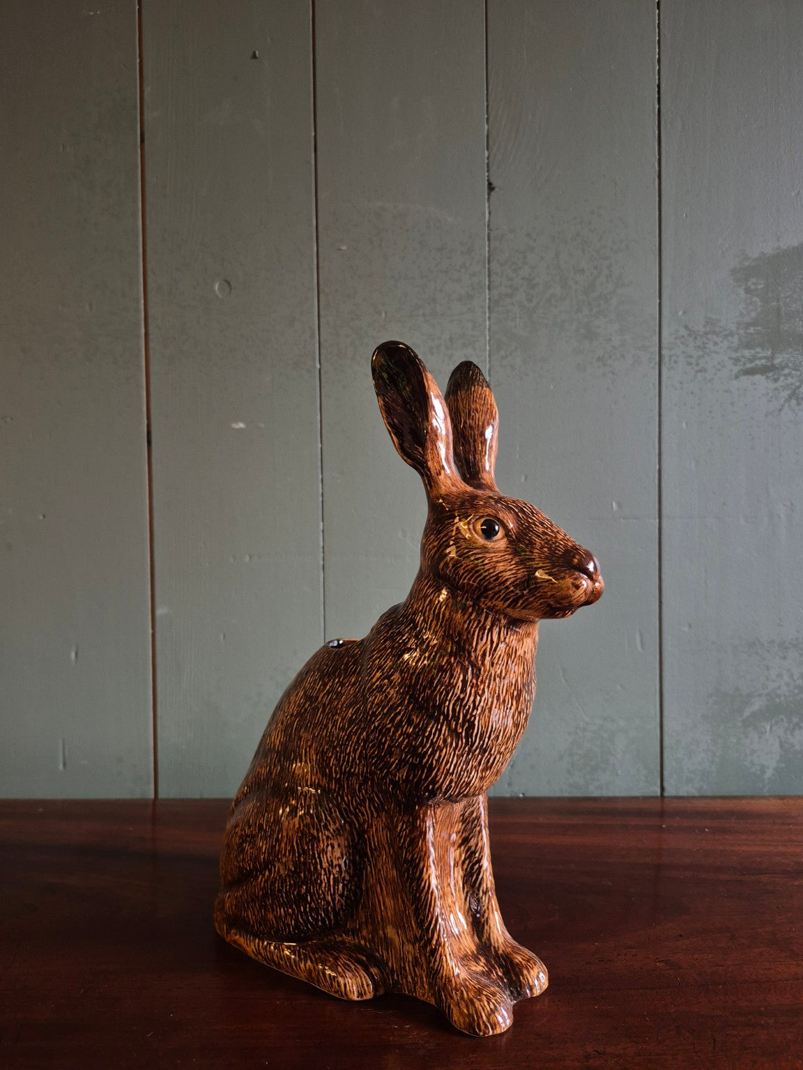 Hand Painted Hare Flower Vase