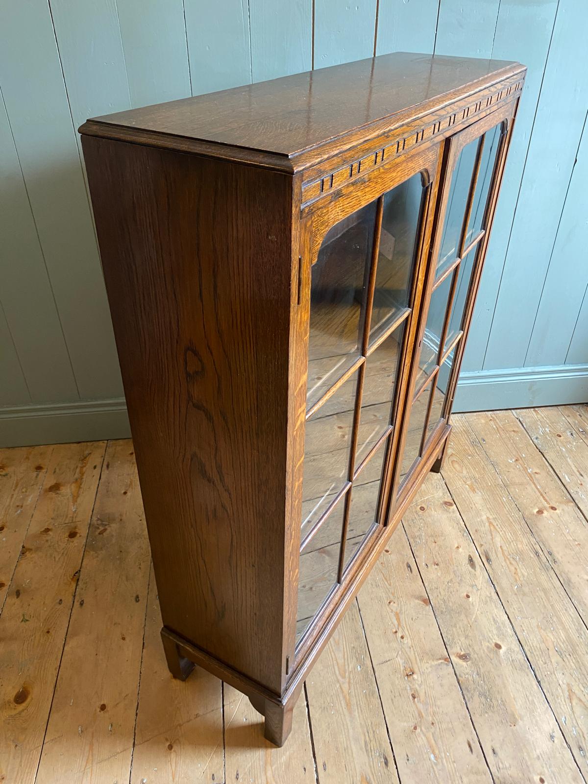 Arts and Crafts Glazed Bookcase
