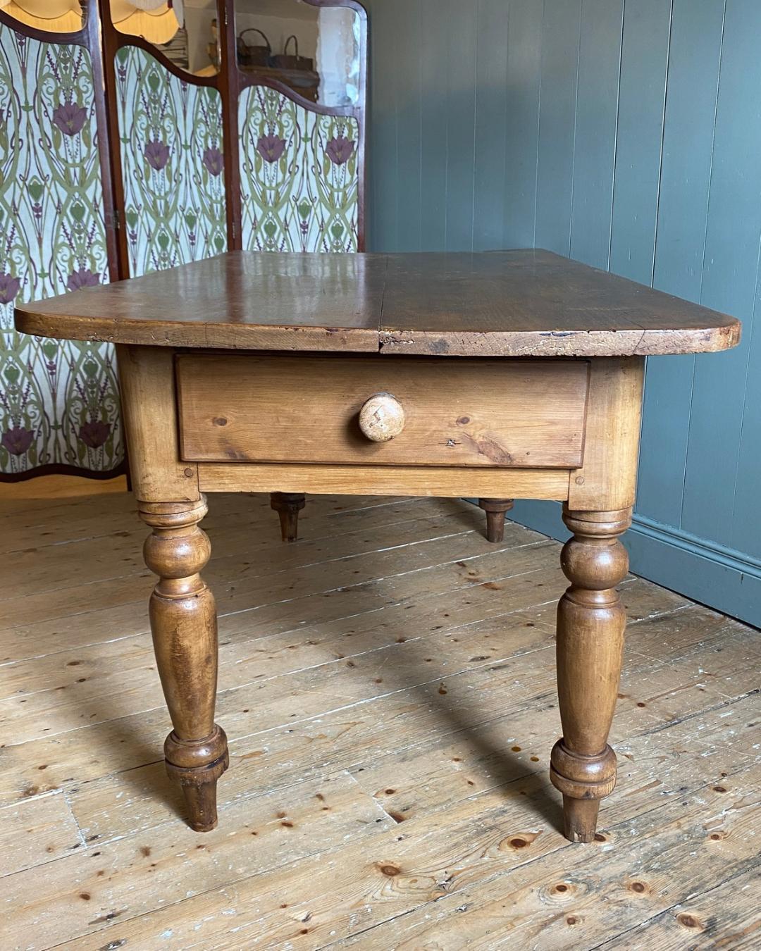 Victorian Pine Work Table