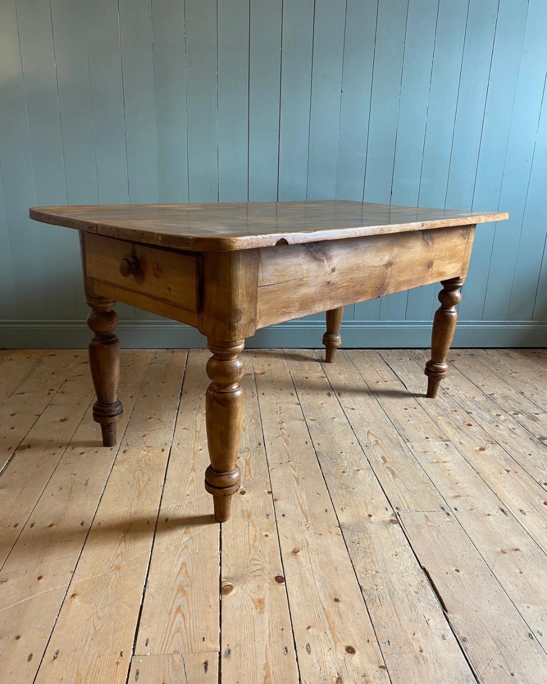 Victorian Pine Work Table